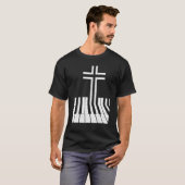 Christian Piano Player Funny Design Piano Teacher T-Shirt (Vorne ganz)