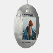 Christian Poem Memorial Keepsake Angel Sky Clouds  Keramik Ornament (Rechts)