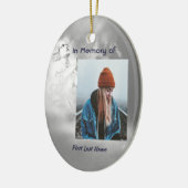 Christian Poem Memorial Keepsake Angel Sky Clouds  Keramik Ornament (Links)