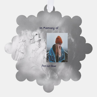 Christian Poem Memorial Keepsake Angel Sky Clouds  Ornament Karte