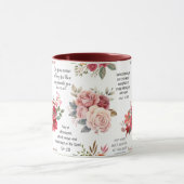 Christian PRAYER SCRIPTURES floral Tasse (Zentrum)