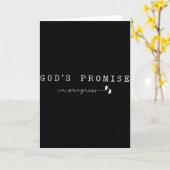 Christian Pregnancy God'promise In Progresfaith Ba Karte (Gelbe Blume)