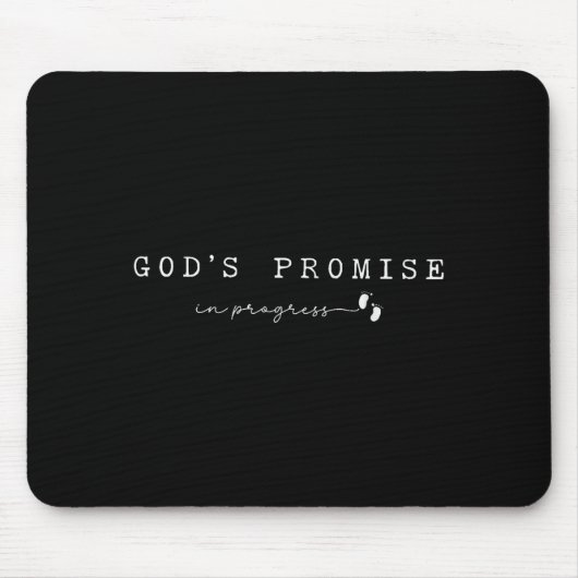 Christian Pregnancy God'promise In Progresfaith Ba Mousepad (Vorne)