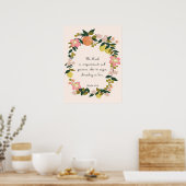 Christian Quote Art - Psalm 103:8 Poster (Küche)