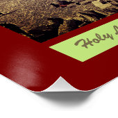 Christian Quote Jesus Vintage Holy Land Photo  Poster (Ecke)