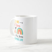 Christian Rainbow Let Me Tell You About My Jesus  Kaffeetasse (Vorderseite Links)