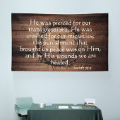 Christian Redemption Scripture with Crown of Thorn Banner (Messe)