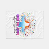 Christian Religious Glow For Jesus Let Your Light  Fleecedecke (Vorderseite (Horizontal))