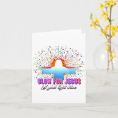 Christian Religious Glow For Jesus Let Your Light Karte (Gelbe Blume)