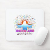 Christian Religious Glow For Jesus Let Your Light  Mousepad (Mit Mouse)