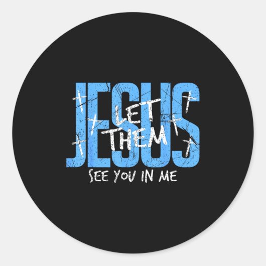 Christian Religious See You In Me Thankful Thanksg Runder Aufkleber (Vorderseite)