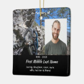 Christian Rock Climber Memorial Keepsake Keramikornament (Links)