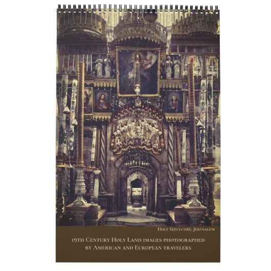 Christian Sacred Sites Bible Calendar Kalender (Rückseite)