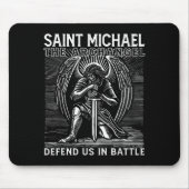 Christian Saint Michael Catholic Saint Defend Us I Mousepad (Vorne)