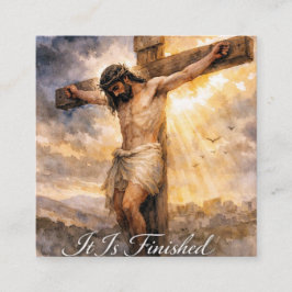 Christian Salvation Tract Cards Quadratische Visitenkarte