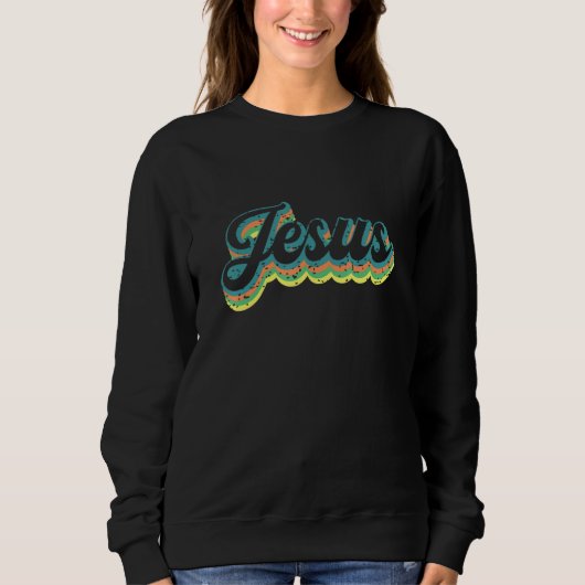Christian Sayings Jesus Cross Chest Faith Cross_1 Sweatshirt (Vorderseite)