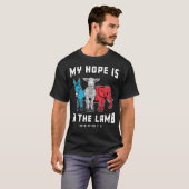 Christian Scripture Bible Verse My Hope Is In Lamb T-Shirt (Vorne ganz)