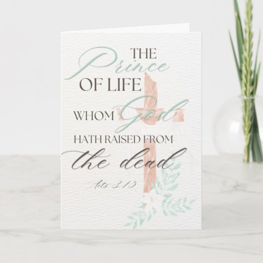 Christian Scripture Easter Card Feiertagskarte (Vorderseite)