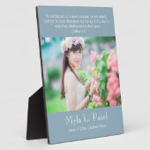 Christian Scripture Graduation 8x10 Photo Desktop  Fotoplatte (Seite)