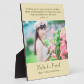 Christian Scripture Graduation 8x10 Photo Desktop  Fotoplatte (Seite)