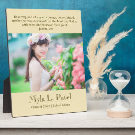 Christian Scripture Graduation 8x10 Photo Desktop  Fotoplatte