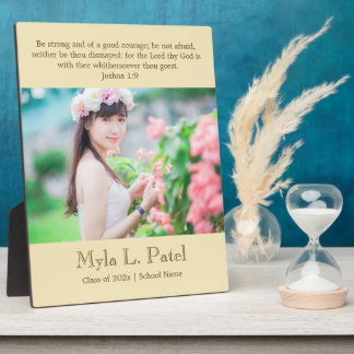 Christian Scripture Graduation 8x10 Photo Desktop  Fotoplatte