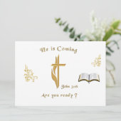 Christian Scripture John 3:16 Einladung (Stehend Vorderseite)