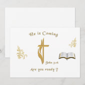 Christian Scripture John 3:16 Einladung (Vorne/Hinten)