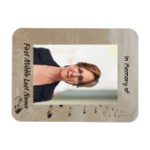 Christian Scripture Keepsake Footprints in Sand Magnet (Horizontal)