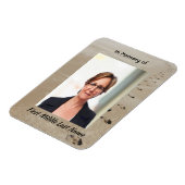 Christian Scripture Keepsake Footprints in Sand Magnet (Linke Seite)