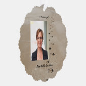 Christian Scripture Keepsake Footprints in Sand Ornament Karte (Rechts)