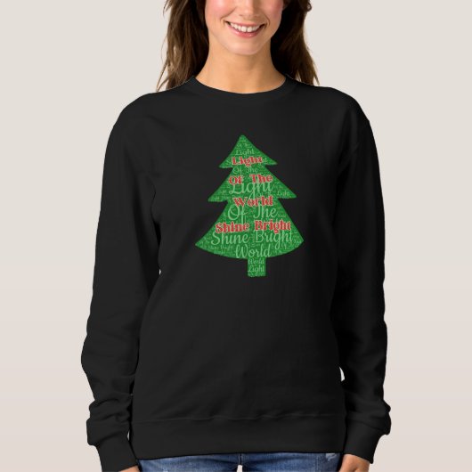 Christian Shine Bright Holiday Sweatshirt (Vorderseite)