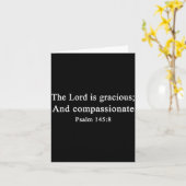 Christian Shirts The Lord Is Gracious Worship Fait Karte (Gelbe Blume)
