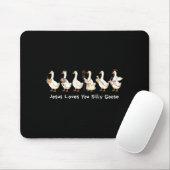 Christian Silly Goose Jesus Loves You Christian Fa Mousepad (Mit Mouse)