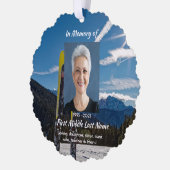 Christian Skiing Skier  Memorial Keepsake  Ornament Karte (Links)