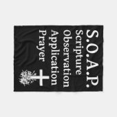 Christian Soap Scripture Observation Application P Fleecedecke (Vorderseite (Horizontal))