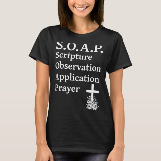 Christian Soap Scripture Observation Application P T-Shirt (Vorderseite)