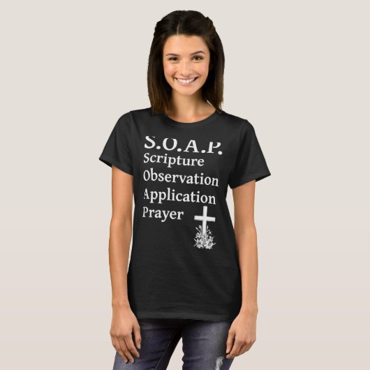 Christian Soap Scripture Observation Application P T-Shirt (Vorne ganz)
