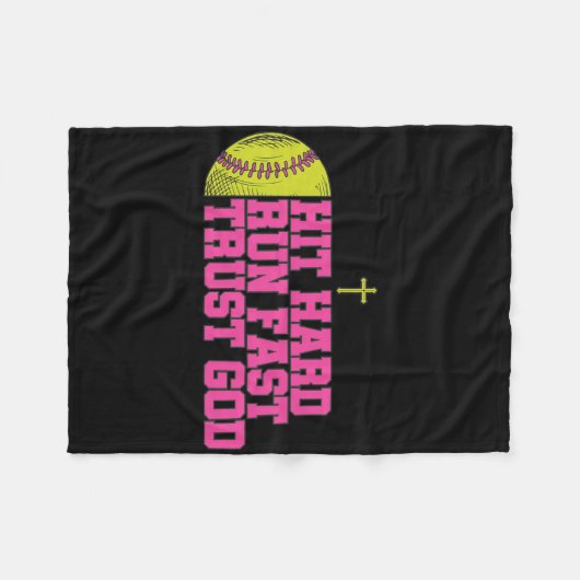 Christian Softll, Hit Hard Run Fast Trust God, Sof Fleecedecke (Vorderseite (Horizontal))