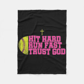 Christian Softll, Hit Hard Run Fast Trust God, Sof Fleecedecke (Vorderseite)