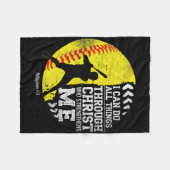 Christian Softll I Can Do All Things Religious Fai Fleecedecke (Vorderseite (Horizontal))