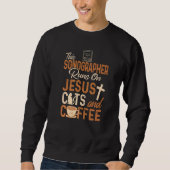 Christian Sonographer  Jesus Coffee  Sonography Sweatshirt (Vorderseite)