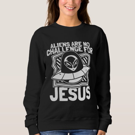 Christian Spaceship Christianity Catholic Bible Al Sweatshirt (Vorderseite)