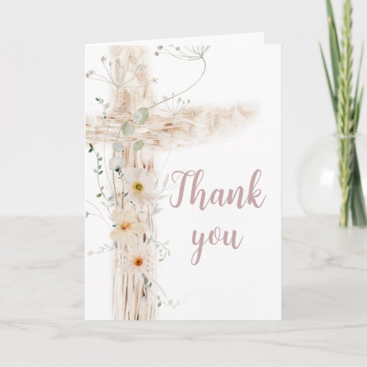Christian thank you card dankeskarte (Vorderseite)