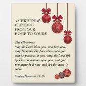 Christian | THE LORD BLESS YOU | Christmas Fotoplatte (Vorderseite)