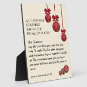 Christian | THE LORD BLESS YOU | Christmas Fotoplatte (Seite)