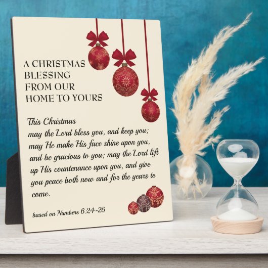 Christian | THE LORD BLESS YOU | Christmas Fotoplatte (Seite)