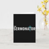 Christian The Sermonator - Pastor & Preacher C Karte (Gelbe Blume)