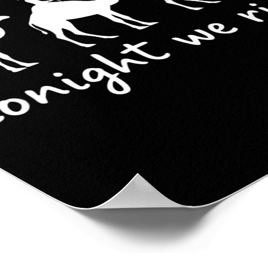 Christian Tonight We Ride Three Wise Men Christmas Poster (Ecke)