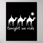 Christian Tonight We Ride Three Wise Men Christmas Poster (Vorne)